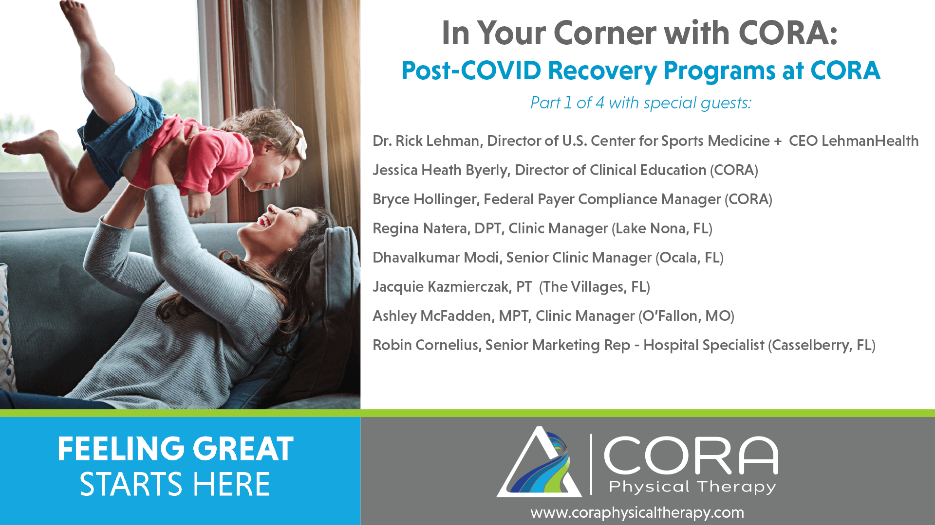 In Your Corner with CORA PostCOVID Recovery Programs CORA Physical